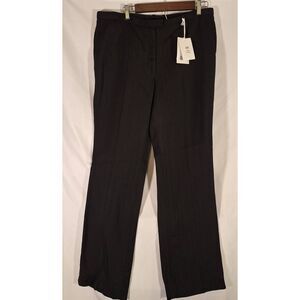 H&M Studio S/S 24 Womens Tailored Viscose Slacks Black‎ Size 12 NEW with tags